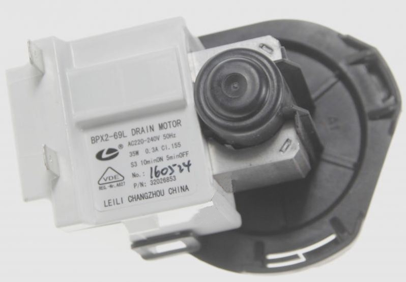 VESTEL Ablaufpumpe BPX2-69L für Geschirrspüler von SHARP, PANASONIC, GORENJE, OK, TELEFUNKEN, AMICA